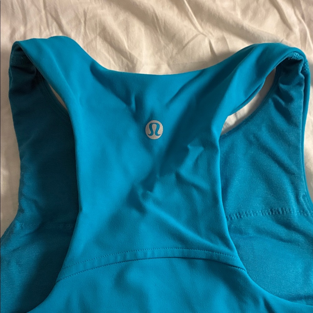 Blue Racerback Tank Top - Picture 2 of 4